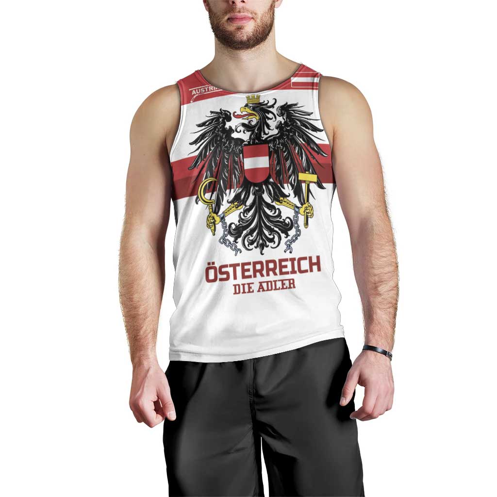 Custom Hockey 2026 Austria Men Tank Top Osterreich Die Adler