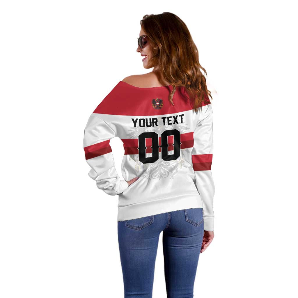 Custom Hockey 2026 Austria Off Shoulder Sweater Osterreich Die Adler