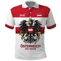 Custom Hockey 2026 Austria Polo Shirt Osterreich Die Adler