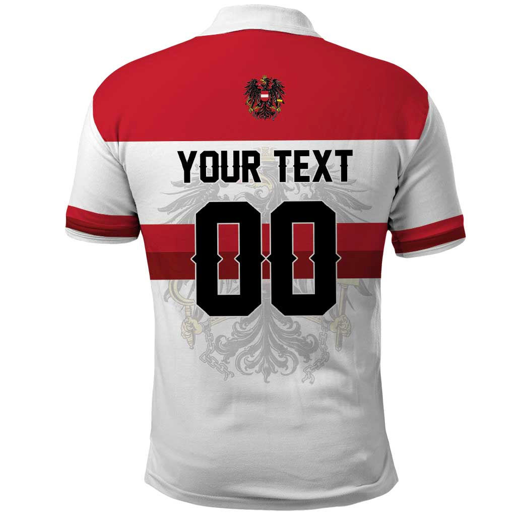 Custom Hockey 2026 Austria Polo Shirt Osterreich Die Adler