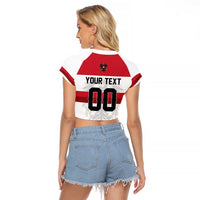 Custom Hockey 2026 Austria Raglan Cropped T Shirt Osterreich Die Adler