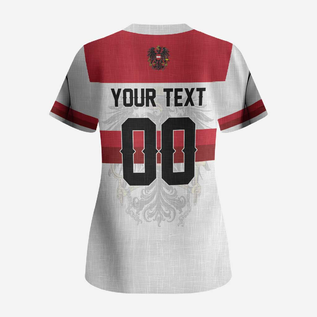 Custom Hockey 2026 Austria Scrub Top Osterreich Die Adler