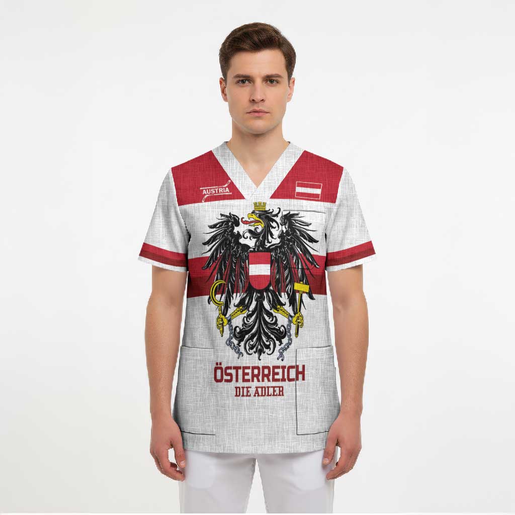 Custom Hockey 2026 Austria Scrub Top Osterreich Die Adler