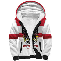 Custom Hockey 2026 Austria Sherpa Hoodie Osterreich Die Adler