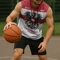 Custom Hockey 2026 Austria Sleeveless Hoodie Osterreich Die Adler
