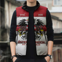 Custom Hockey 2026 Austria Sleeveless Puffer Jacket Osterreich Die Adler