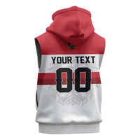 Custom Hockey 2026 Austria Sleeveless Zip Hoodie Osterreich Die Adler