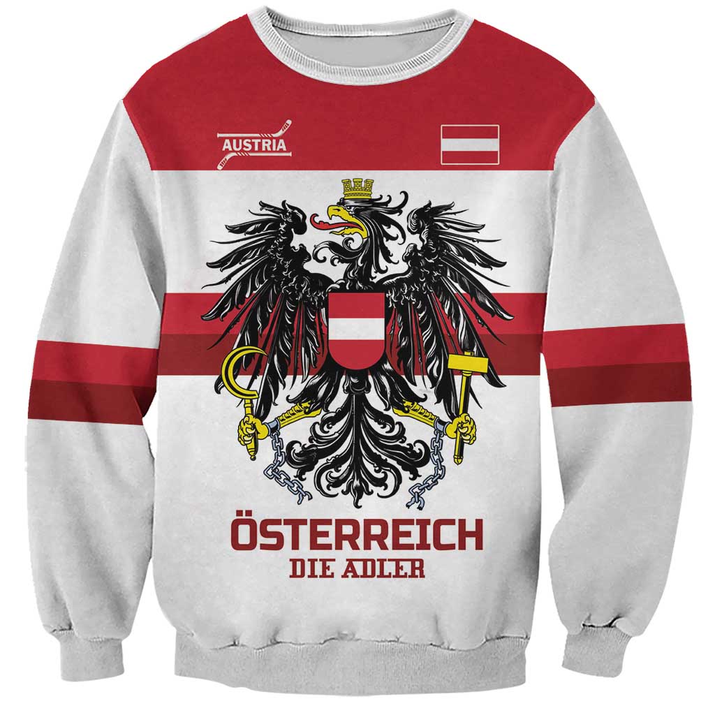 Custom Hockey 2026 Austria Sweatshirt Osterreich Die Adler