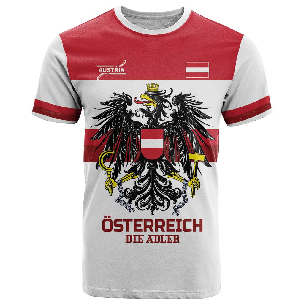 Custom Hockey 2026 Austria T Shirt Osterreich Die Adler