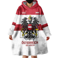 Custom Hockey 2026 Austria Wearable Blanket Hoodie Osterreich Die Adler