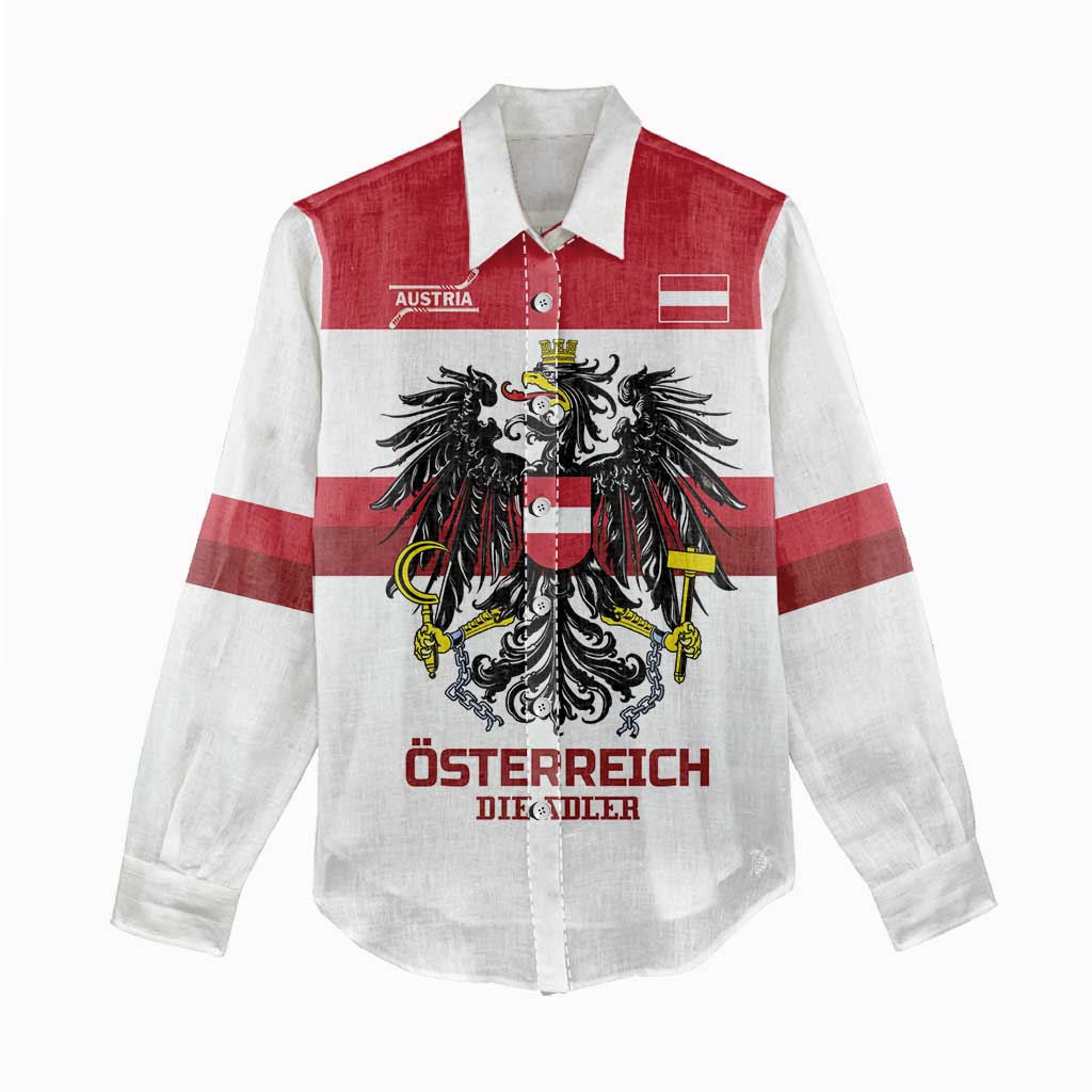 Custom Hockey 2026 Austria Women Casual Shirt Osterreich Die Adler