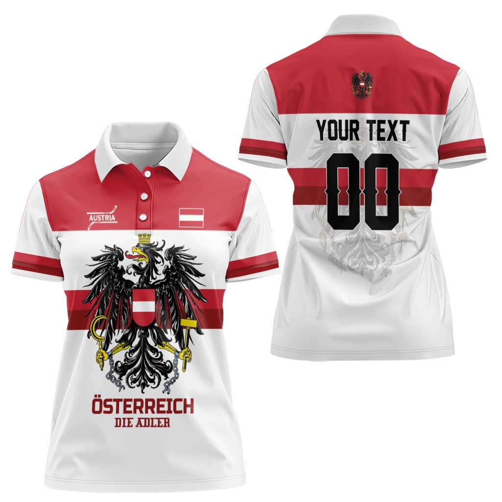 Custom Hockey 2026 Austria Women Polo Shirt Osterreich Die Adler