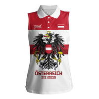 Custom Hockey 2026 Austria Women Sleeveless Polo Shirt Osterreich Die Adler
