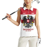 Custom Hockey 2026 Austria Women Sleeveless Polo Shirt Osterreich Die Adler