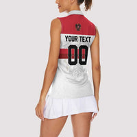 Custom Hockey 2026 Austria Women Sleeveless Polo Shirt Osterreich Die Adler