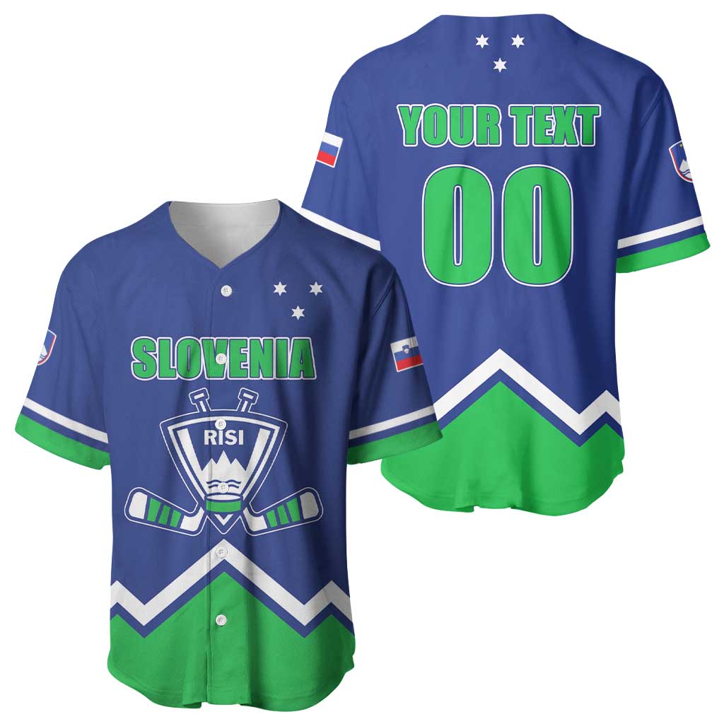 Custom Hockey 2026 Slovenia Baseball Jersey Go Champions Risi