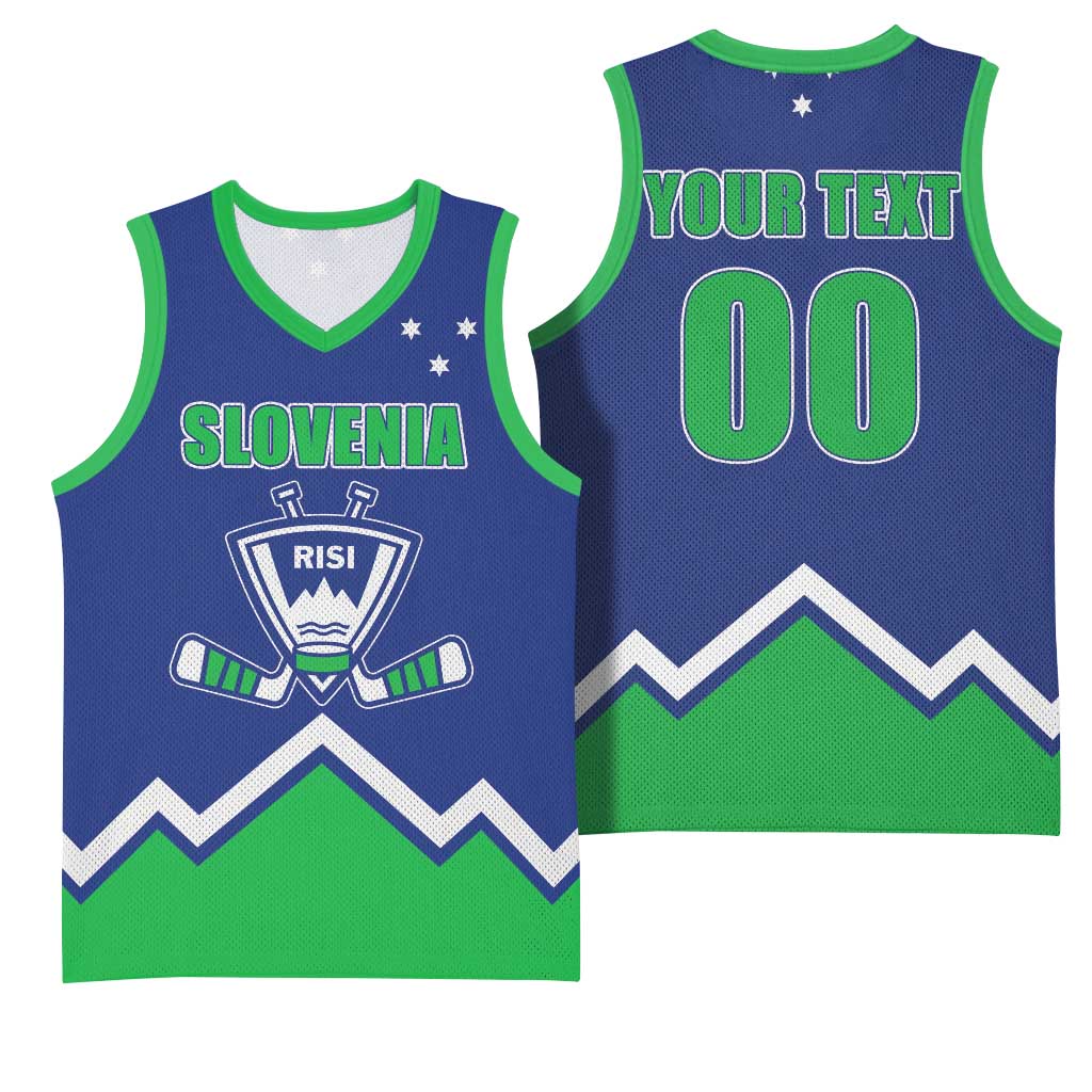 Custom Hockey 2026 Slovenia Basketball Jersey Go Champions Risi