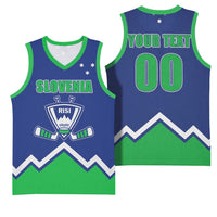 Custom Hockey 2026 Slovenia Basketball Jersey Go Champions Risi