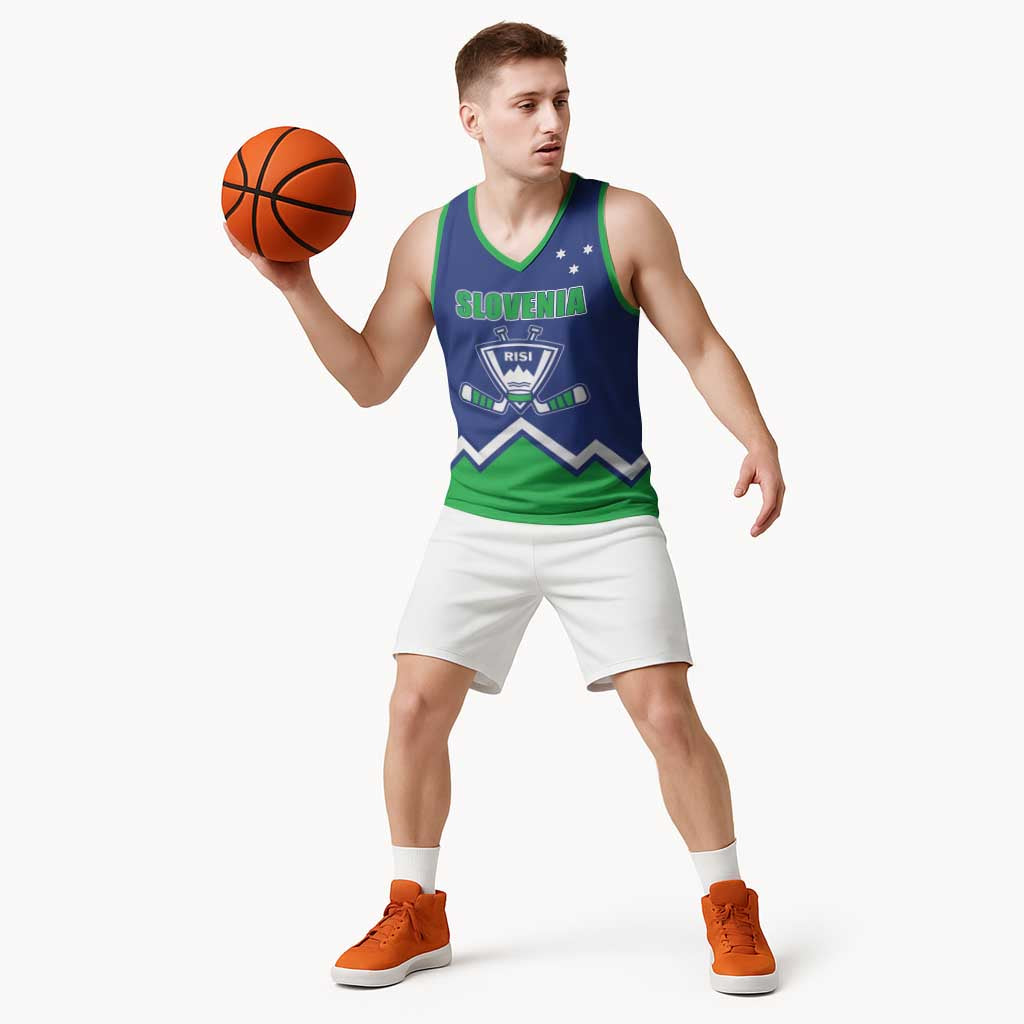 Custom Hockey 2026 Slovenia Basketball Jersey Go Champions Risi