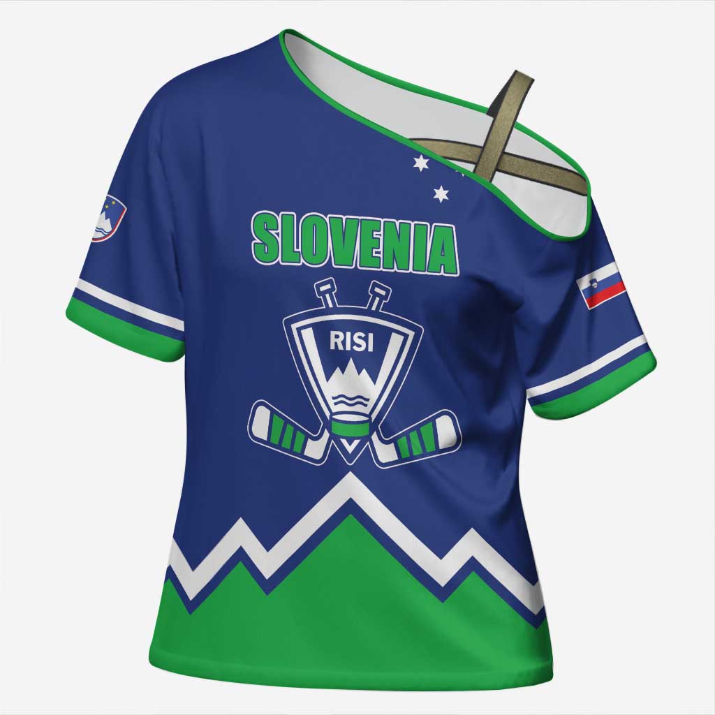 Custom Hockey 2026 Slovenia Cross Shoulder Shirt Go Champions Risi