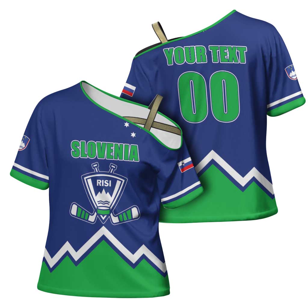 Custom Hockey 2026 Slovenia Cross Shoulder Shirt Go Champions Risi