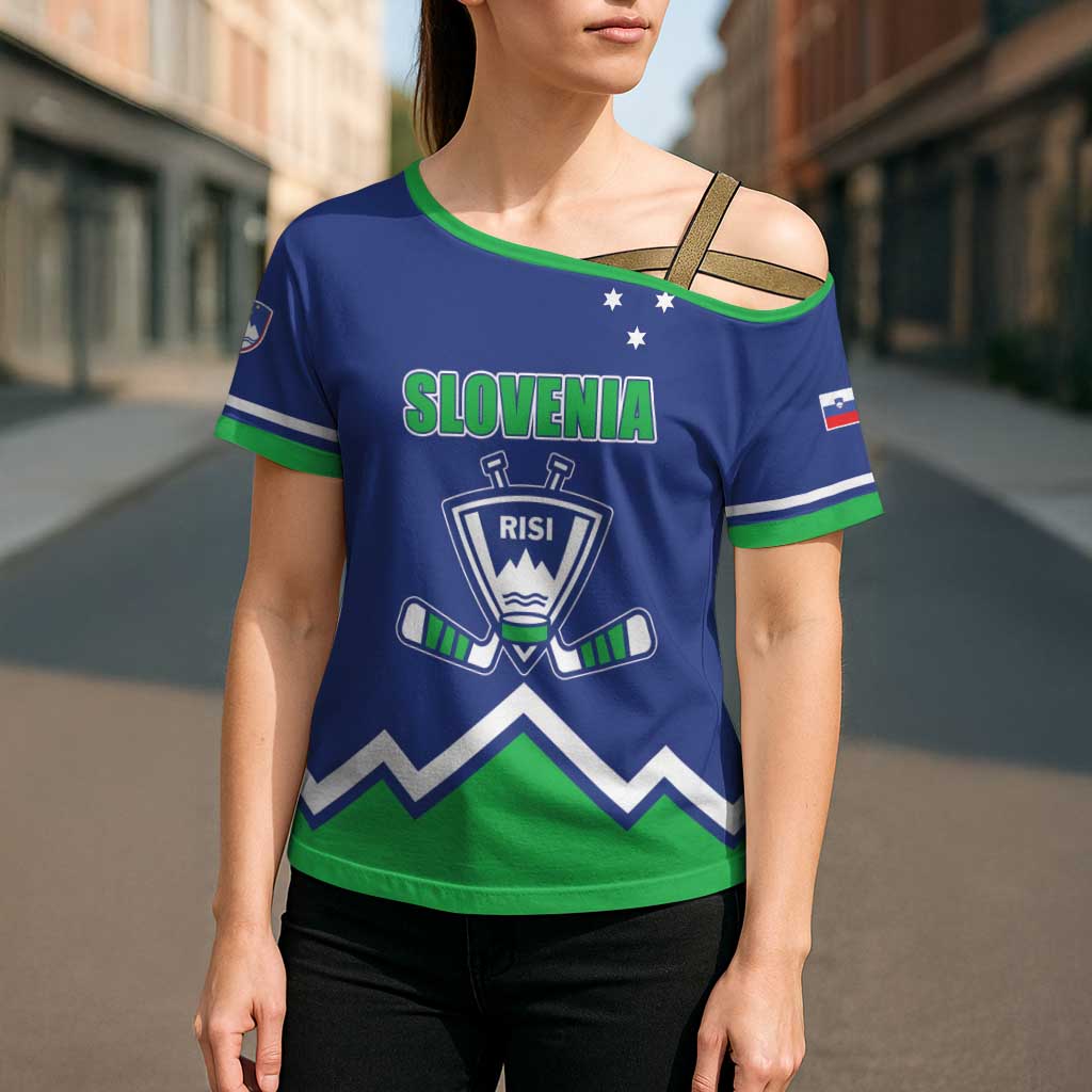 Custom Hockey 2026 Slovenia Cross Shoulder Shirt Go Champions Risi