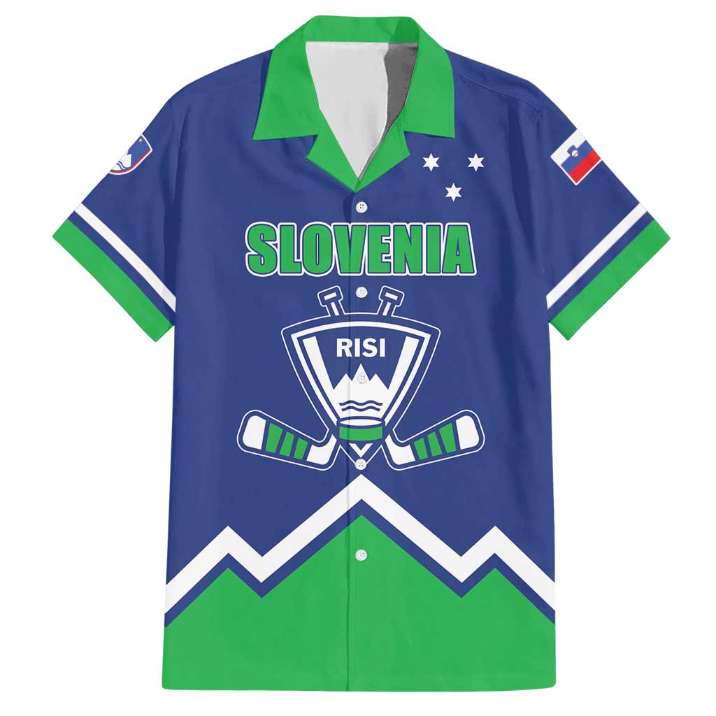 Custom Hockey 2026 Slovenia Hawaiian Shirt Go Champions Risi