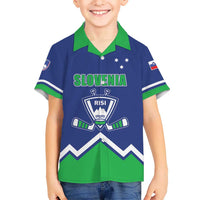 Custom Hockey 2026 Slovenia Kid Hawaiian Shirt Go Champions Risi