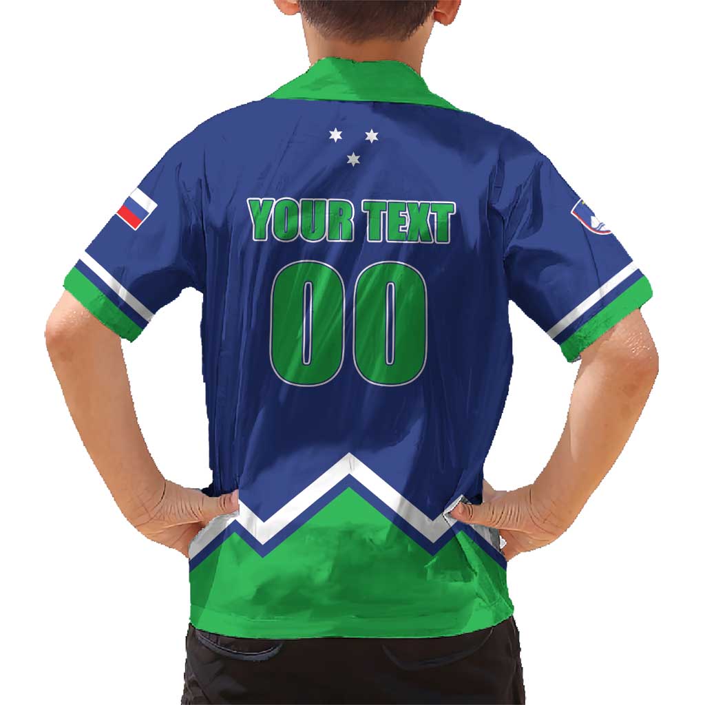 Custom Hockey 2026 Slovenia Kid Hawaiian Shirt Go Champions Risi