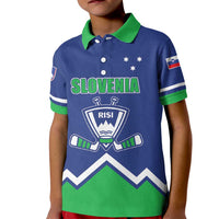 Custom Hockey 2026 Slovenia Kid Polo Shirt Go Champions Risi