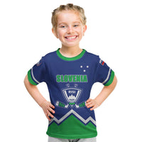 Custom Hockey 2026 Slovenia Kid T Shirt Go Champions Risi