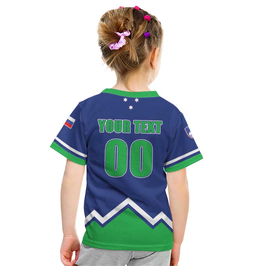 Custom Hockey 2026 Slovenia Kid T Shirt Go Champions Risi