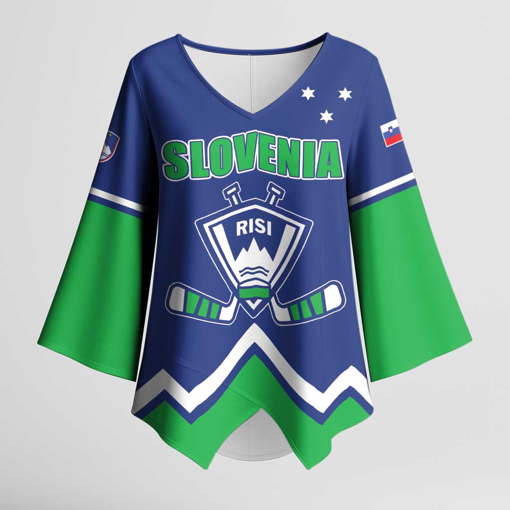 Custom Hockey 2026 Slovenia Kimono Sleeve Blouse Go Champions Risi