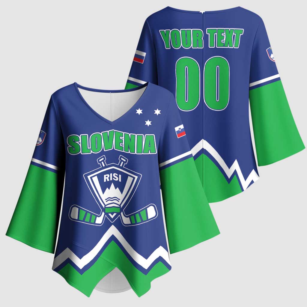 Custom Hockey 2026 Slovenia Kimono Sleeve Blouse Go Champions Risi