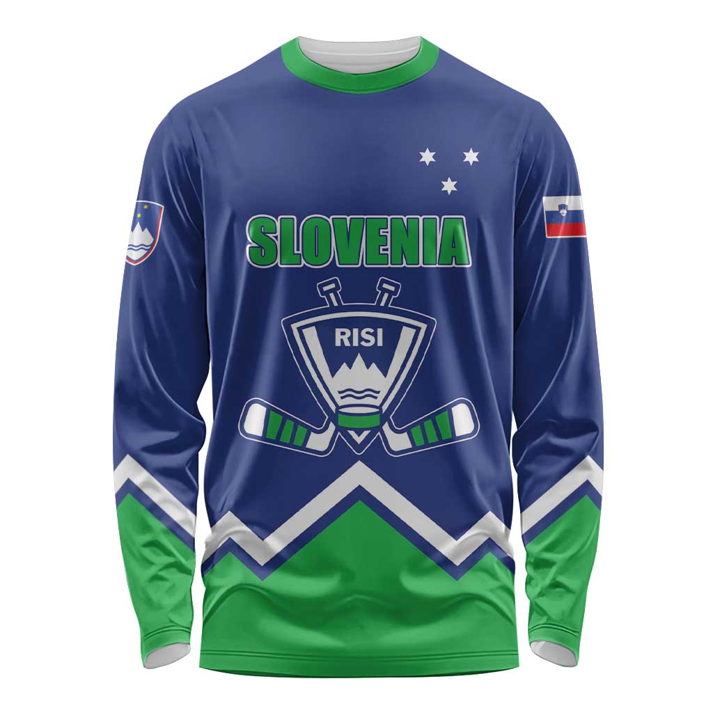 Custom Hockey 2026 Slovenia Long Sleeve Shirt Go Champions Risi
