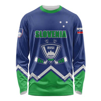 Custom Hockey 2026 Slovenia Long Sleeve Shirt Go Champions Risi