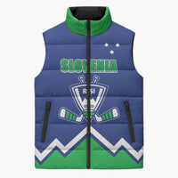 Custom Hockey 2026 Slovenia Sleeveless Puffer Jacket Go Champions Risi