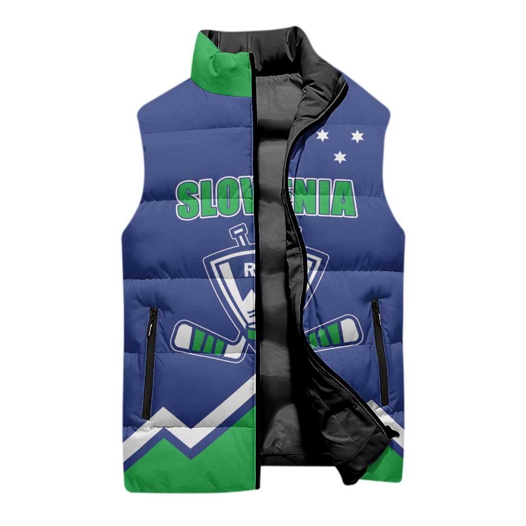 Custom Hockey 2026 Slovenia Sleeveless Puffer Jacket Go Champions Risi