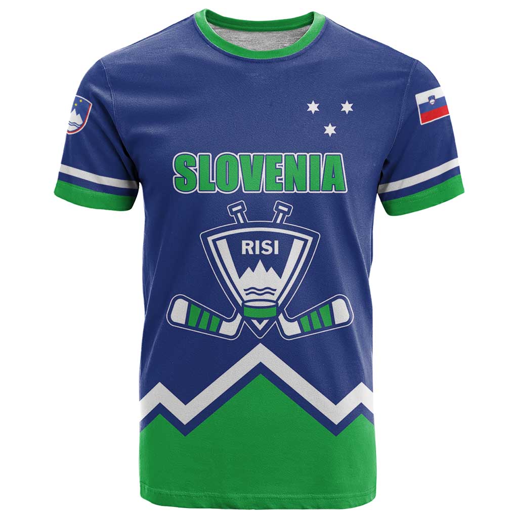 Custom Hockey 2026 Slovenia T Shirt Go Champions Risi