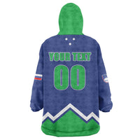 Custom Hockey 2026 Slovenia Wearable Blanket Hoodie Go Champions Risi