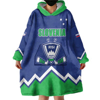 Custom Hockey 2026 Slovenia Wearable Blanket Hoodie Go Champions Risi