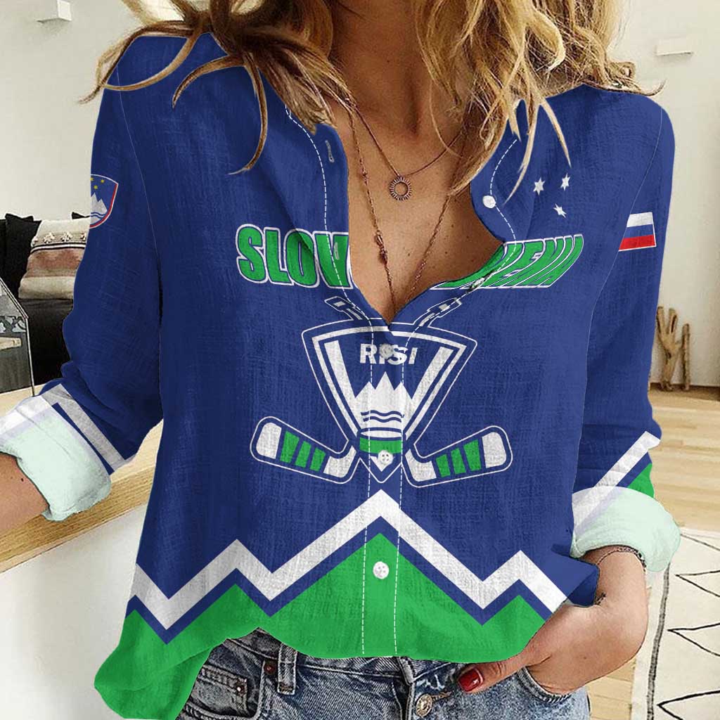 Custom Hockey 2026 Slovenia Women Casual Shirt Go Champions Risi
