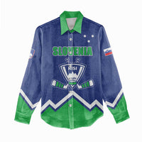 Custom Hockey 2026 Slovenia Women Casual Shirt Go Champions Risi