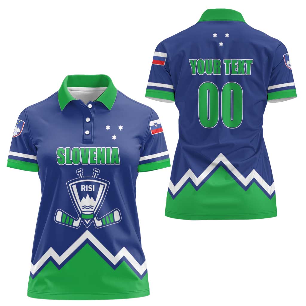 Custom Hockey 2026 Slovenia Women Polo Shirt Go Champions Risi