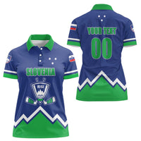 Custom Hockey 2026 Slovenia Women Polo Shirt Go Champions Risi