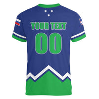Custom Hockey 2026 Slovenia Women V-Neck T-Shirt Go Champions Risi