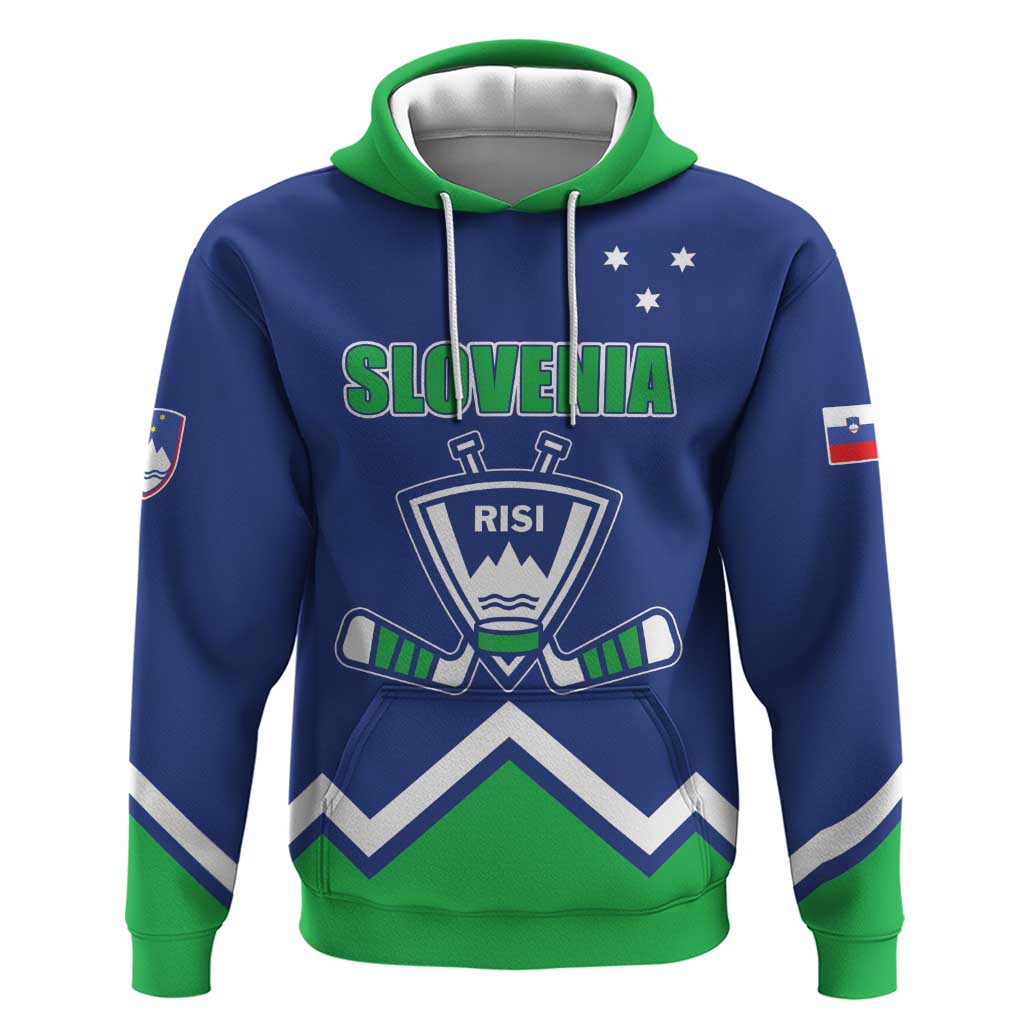 Custom Hockey 2026 Slovenia Zip Hoodie Go Champions Risi
