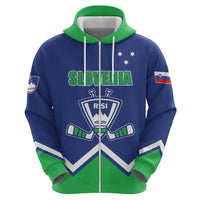 Custom Hockey 2026 Slovenia Zip Hoodie Go Champions Risi
