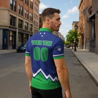 Custom Hockey 2026 Slovenia Zipper Polo Shirt Go Champions Risi