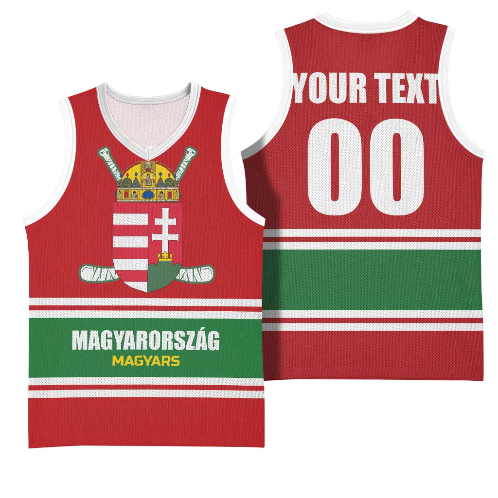 Custom Hockey 2026 Hungary Basketball Jersey Magyars Go Champions
